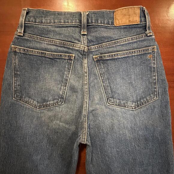 Madewell The Perfect Vintage Straight Jean High Rise Blue Mayfield Wash 26 - Picture 5 of 15